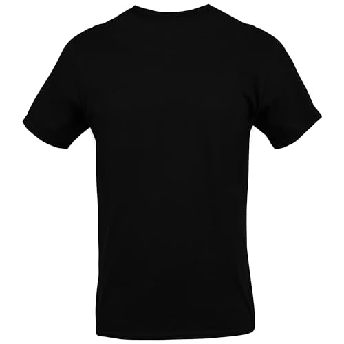 Gildan Men's Crew T-Shirts, Multipack, Style G1100, Black (6-Pack)