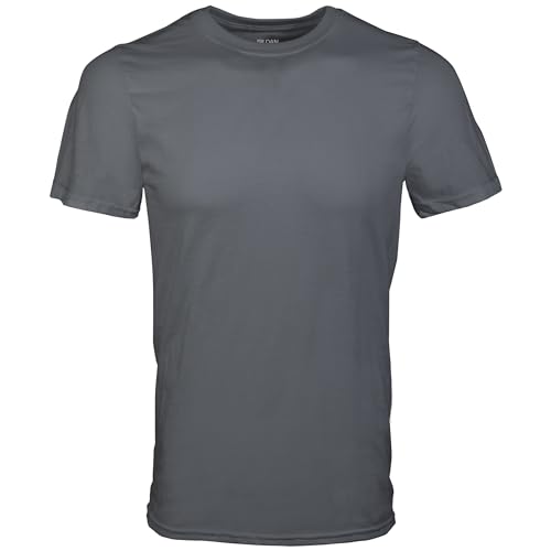 Gildan Men's Crew T-Shirts, Multipack, Style G1100, Black (6-Pack)