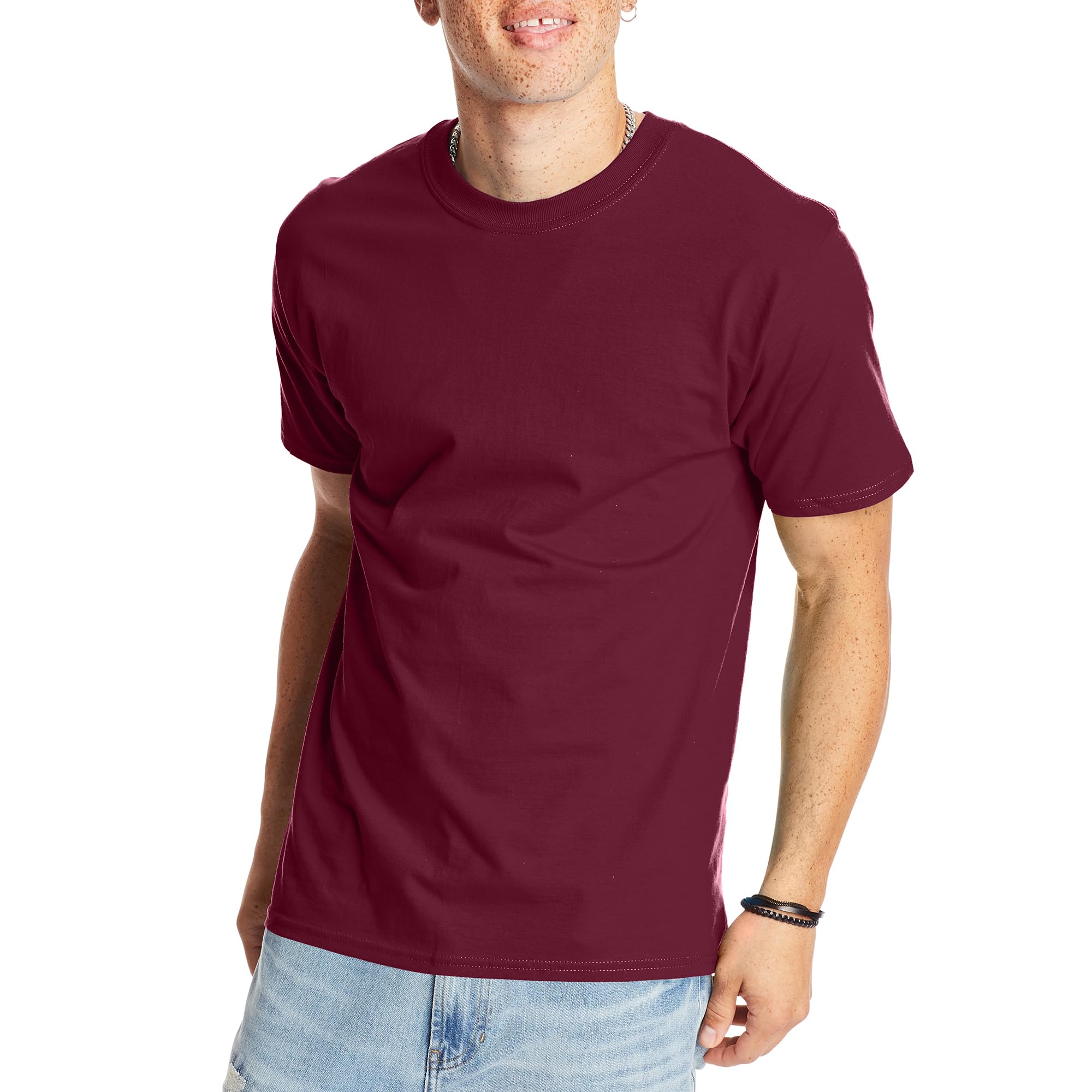 T-Shirt, Beefy Crewneck Cotton T-Shirt